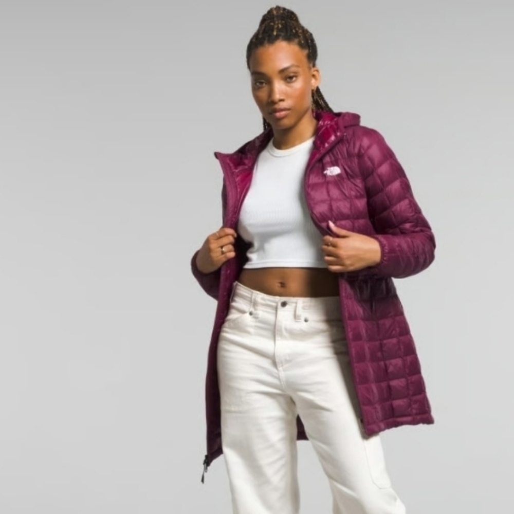 The North Face Thermoball Eco Parka Thigh-length Fitted Quilted Puffer Coat S - Picture 3 of 15